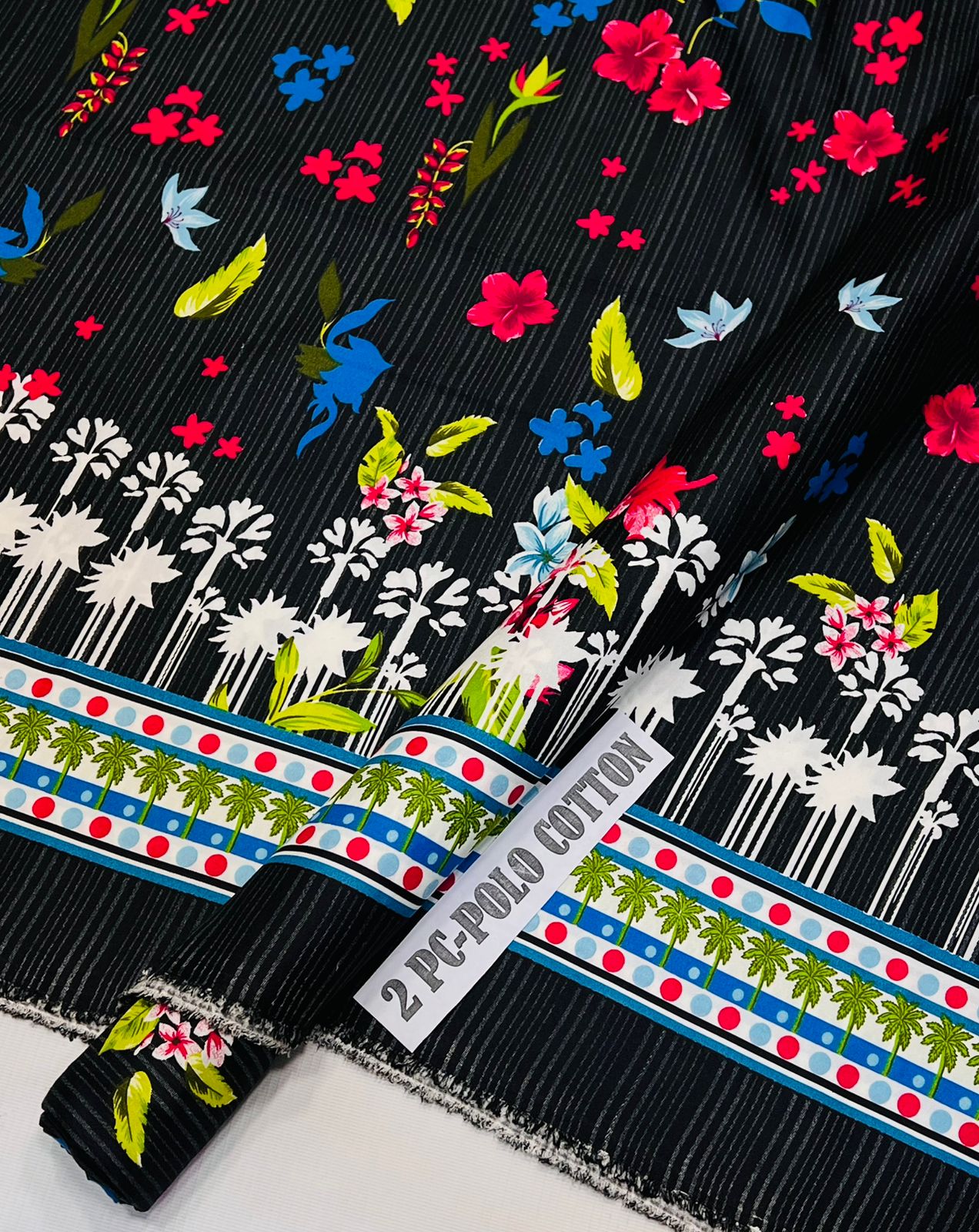 2pc Micro Polo Cotton Unstitched suit