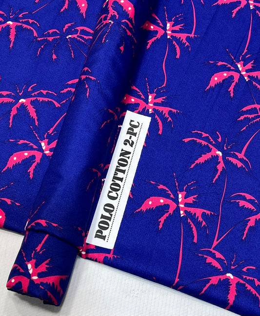 2pc Micro Polo Cotton Unstitched suit