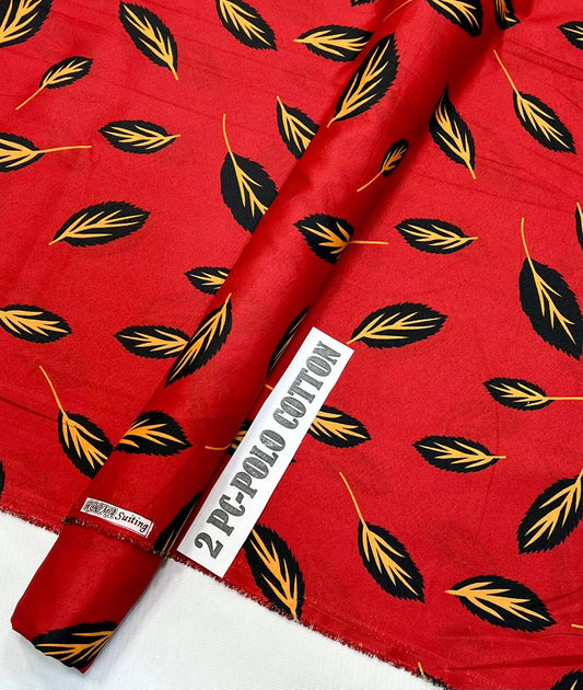 2pc Micro Polo Cotton Unstitched suit