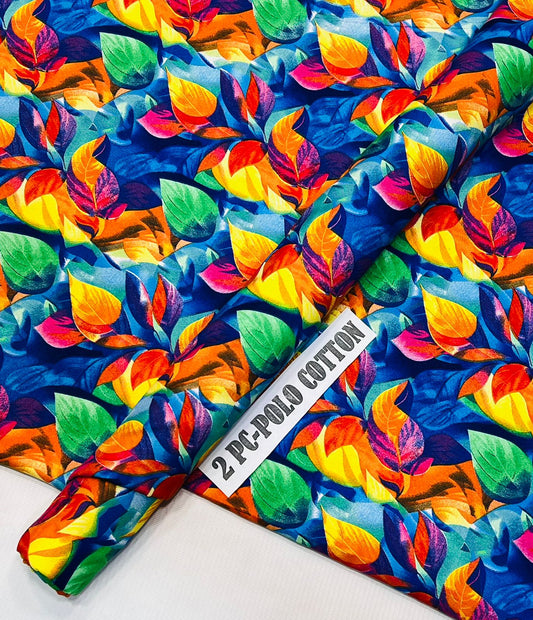 2pc Micro Polo Cotton Unstitched suit