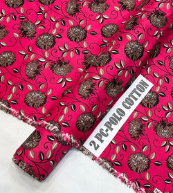 2pc Micro Polo Cotton Unstitched suit