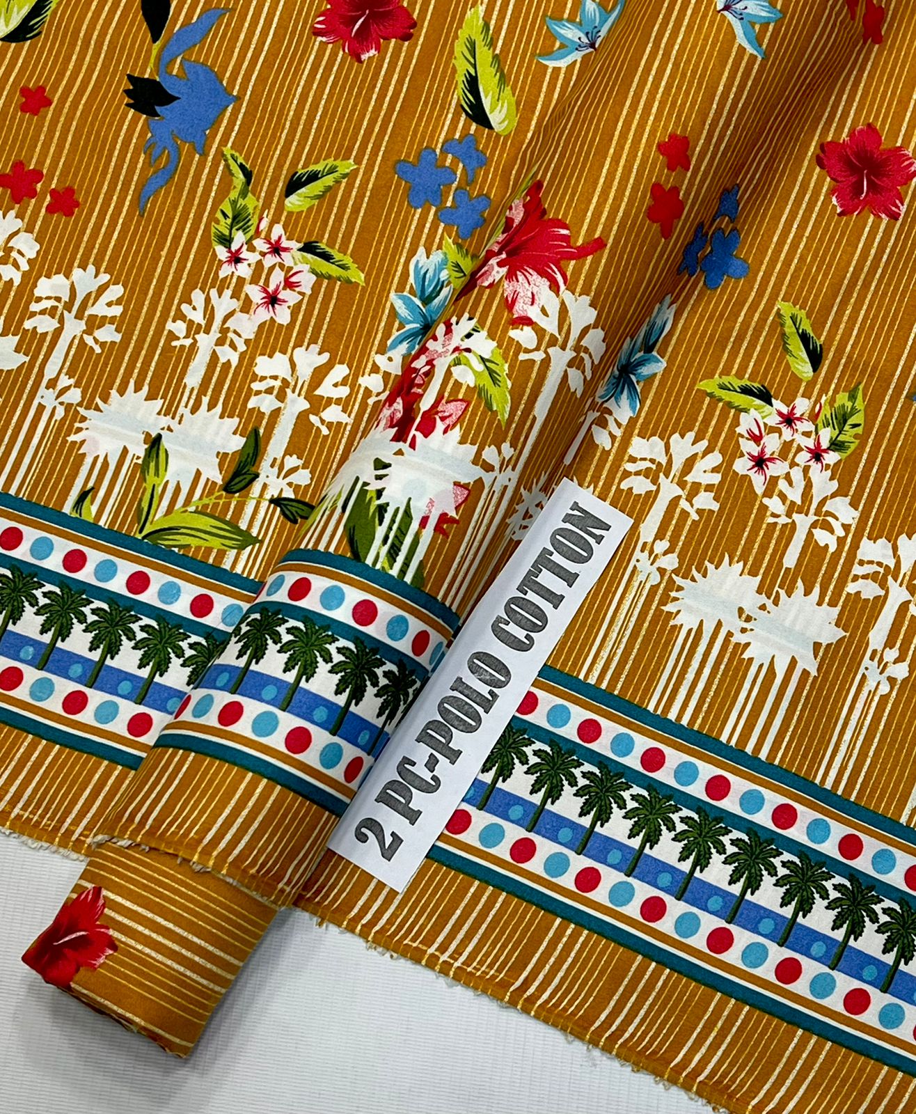 2pc Micro Polo Cotton Unstitched suit