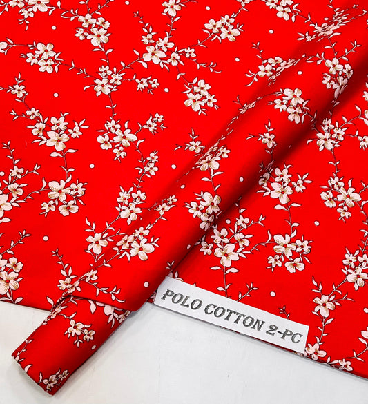 2pc Micro Polo Cotton Unstitched suit