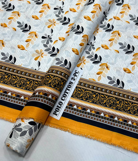 2pc Micro Polo Cotton Unstitched suit