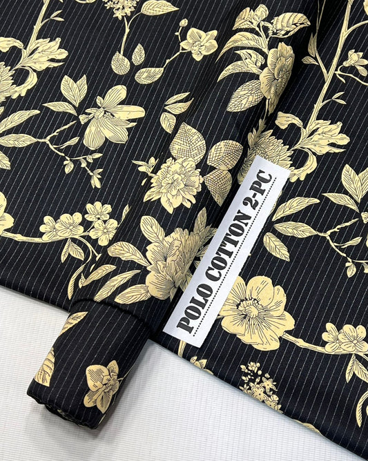 2pc Micro Polo Cotton Unstitched suit