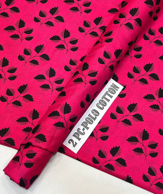 2pc Micro Polo Cotton Unstitched suit