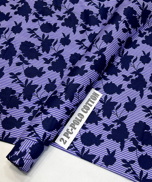 2pc Micro Polo Cotton Unstitched suit