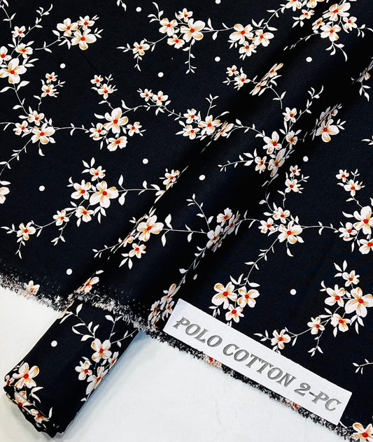 2pc Micro Polo Cotton Unstitched suit