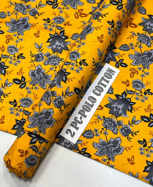 2pc Micro Polo Cotton Unstitched suit