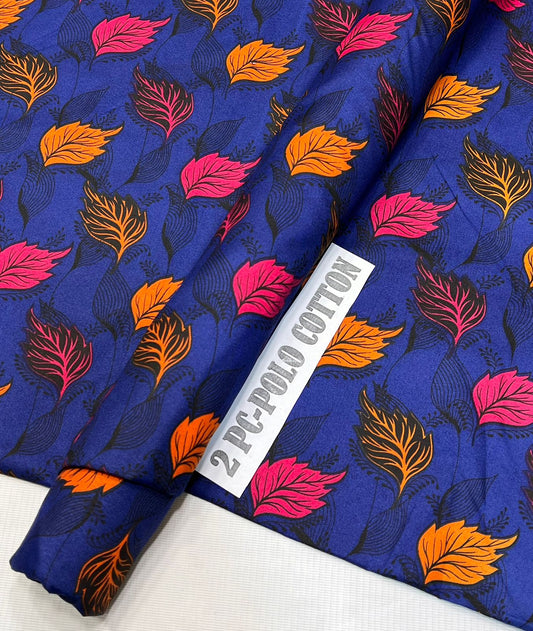 2pc Micro Polo Cotton Unstitched suit