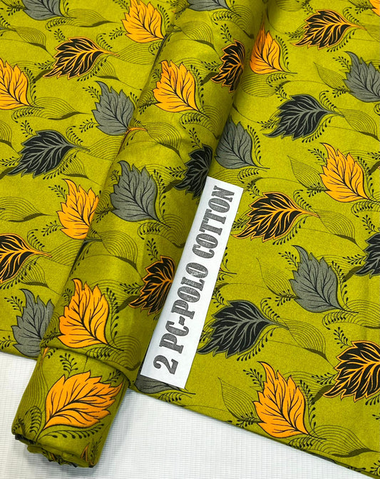 2pc Micro Polo Cotton Unstitched suit