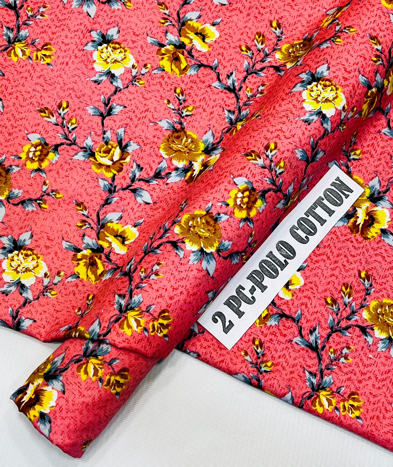 2pc Micro Polo Cotton Unstitched suit